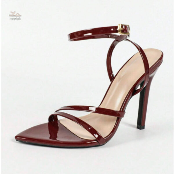 Sandales à Talons Hauts en Cuir Verni