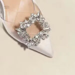 Sandales à Talons avec Cristal, Look Glamour et Moderne