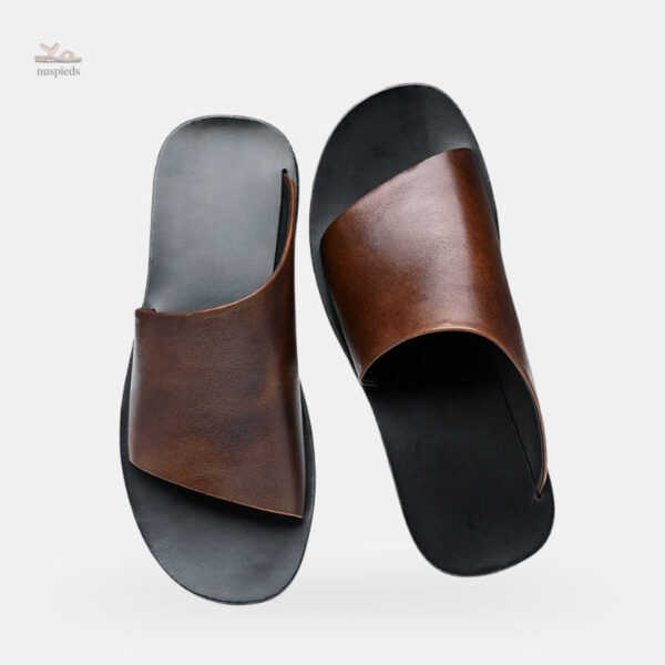 Sandales homme luxe en cuir élégant