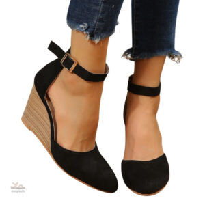 Sandales femme élégantes à talons compensés