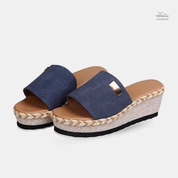 Sandales compensées chic pour femme