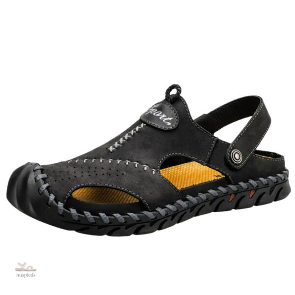 Modèle de sandales confortables en cuir pour hommes