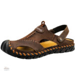 Sandales homme cuir avec soutien arrière optimal