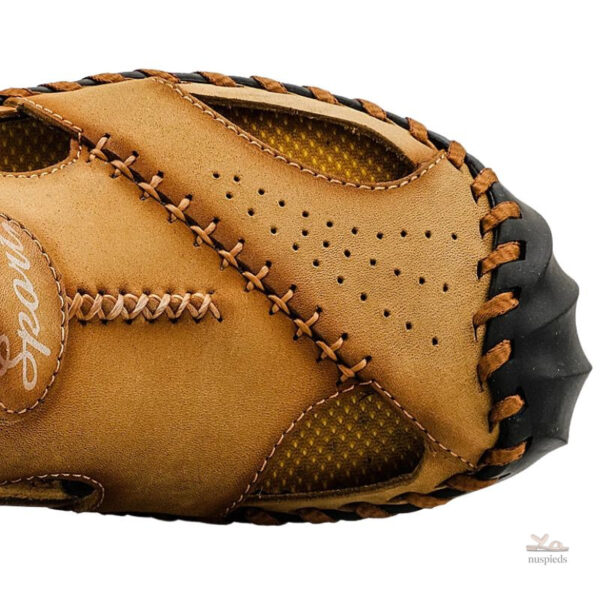 Sandales en cuir pour hommes, design ergonomique
