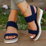 Chaussures d'Été Compensées pour Femme