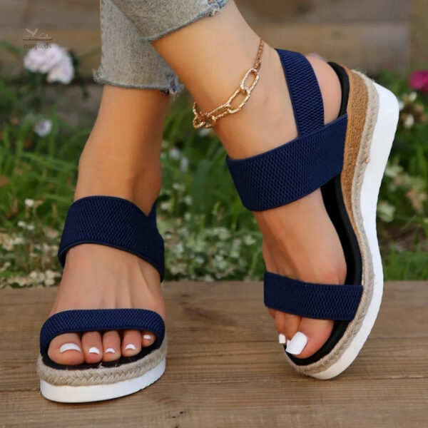 Chaussures d'Été Compensées pour Femme