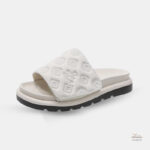 Sandales Luxe Velours à Motifs Confortables Femme