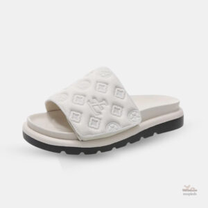Sandales Luxe Velours à Motifs Confortables Femme