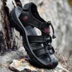 Sandales de marche en cuir respirant