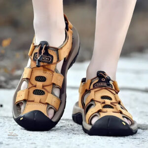 Sandales homme confortables en cuir