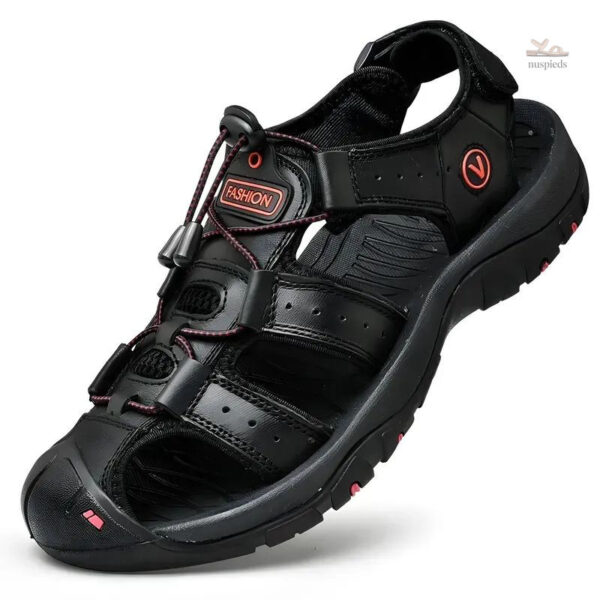 Sandales cuir pour une bonne adhérence