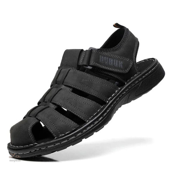 Design durable pour sandales homme en cuir pour la randonnée