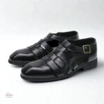 Sandales en cuir homme à bout fermé