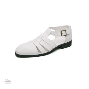 Sandales à bout fermé pour homme en cuir