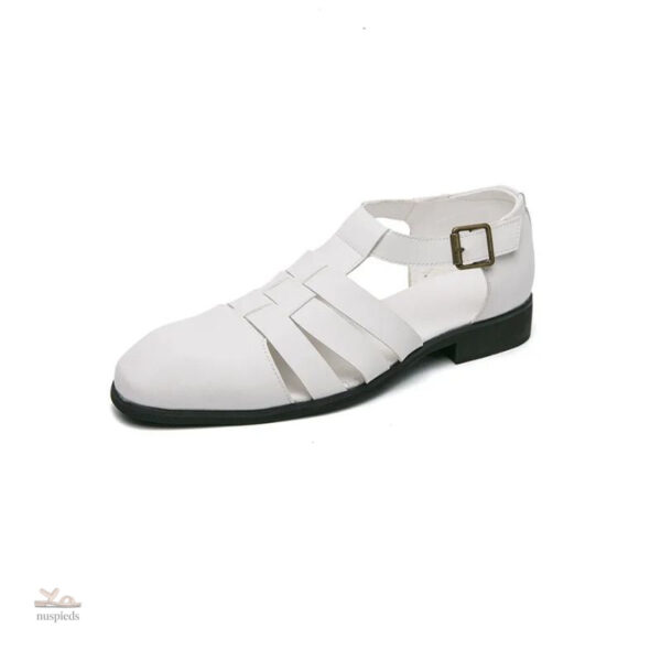 Sandales à bout fermé pour homme en cuir