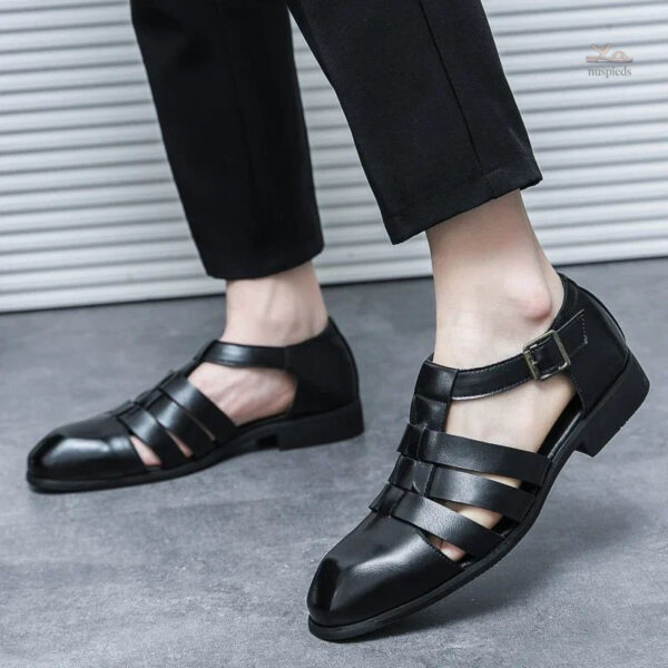 Sandales homme cuir résistantes et élégantes