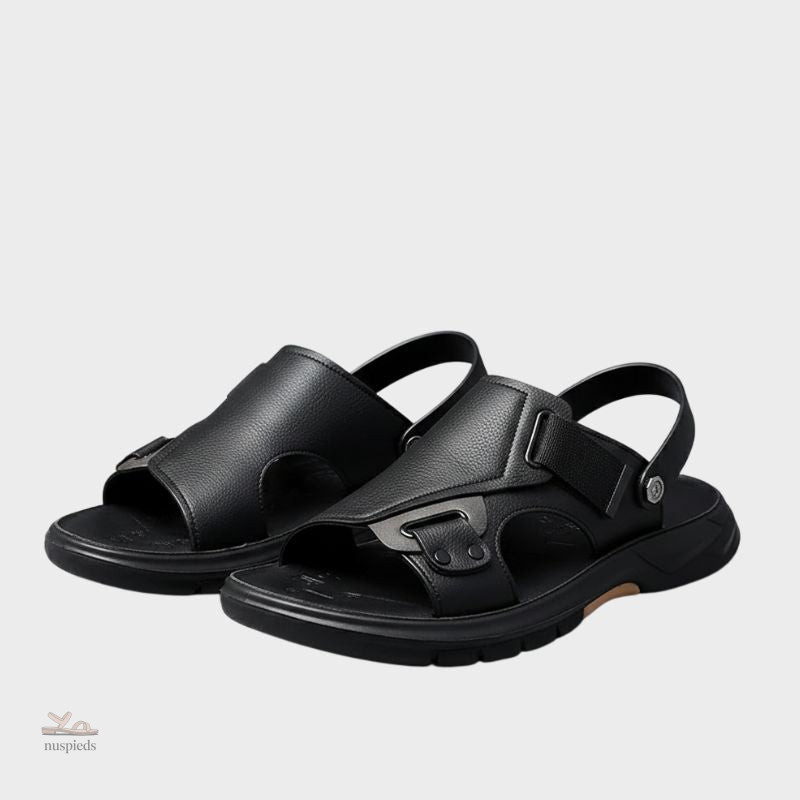 Sandales En Cuir Confortables Avec Maintien Renforcé