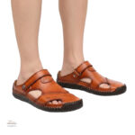 Sandales homme bout fermé en cuir
