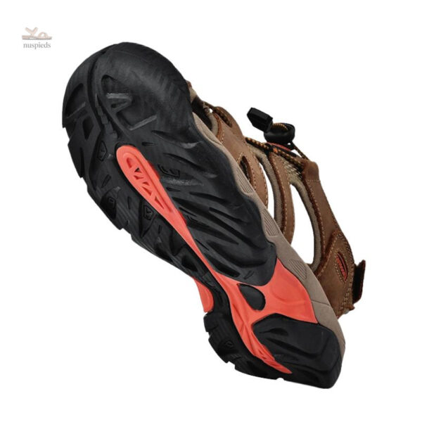 Sandales en cuir, confort et protection pour homme