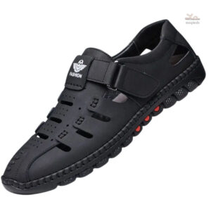Sandales en cuir homme, style décontracté et pratique