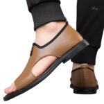Sandales urbaines en cuir pour homme