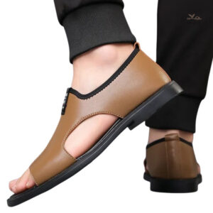 Sandales urbaines en cuir pour homme