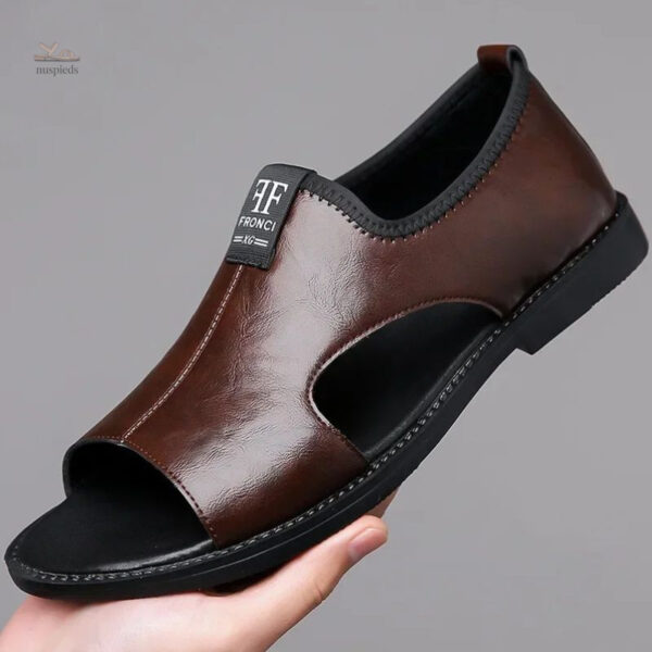 Sandales homme en cuir pour l'été