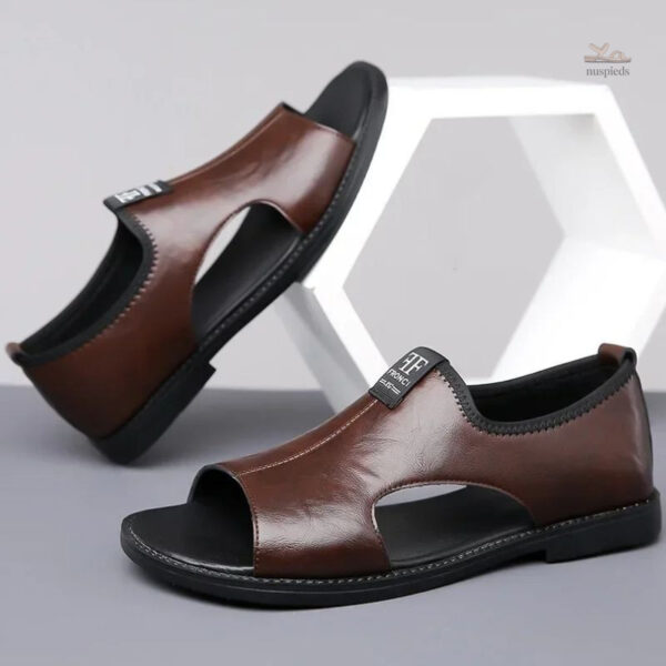 Sandales en cuir tendance pour hommes