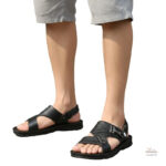 Sandales homme en cuir, style classique et confort
