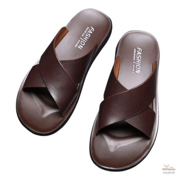 Sandales en cuir pour un look décontracté
