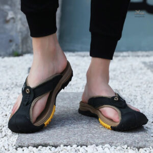Sandales confortables pour hommes en cuir