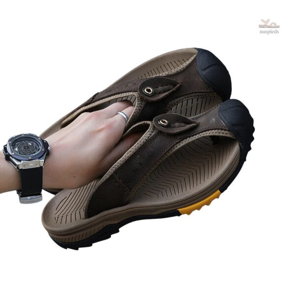 Sandales pour homme, cuir de qualité supérieure