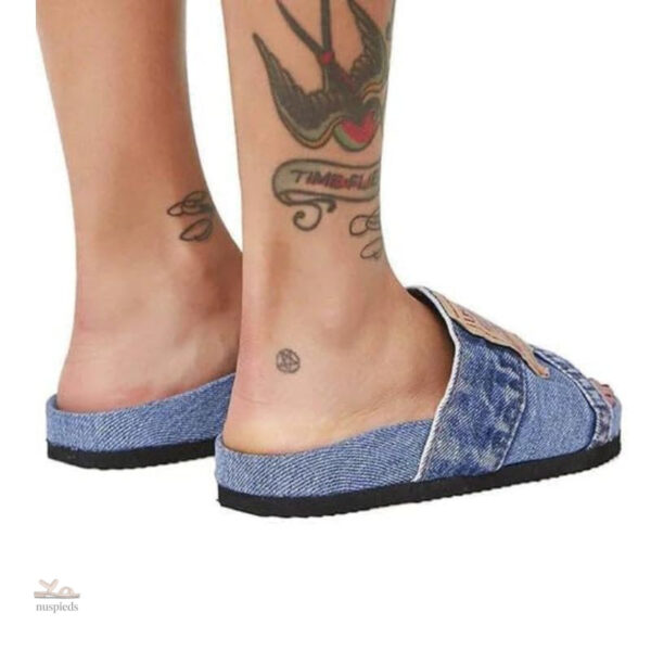 Sandales femme en jean avec design intemporel