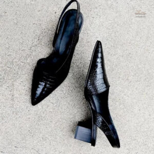 Escarpins élégants avec talon carré