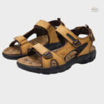 Sandales en cuir homme confort respirant