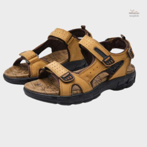 Sandales en cuir homme confort respirant