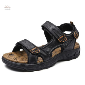 Confort optimal avec ces sandales en cuir pour homme