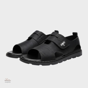 Sandales cuir souple homme avec bride ajustable