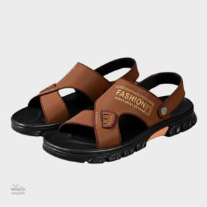 Sandales noires homme design moderne et respirant