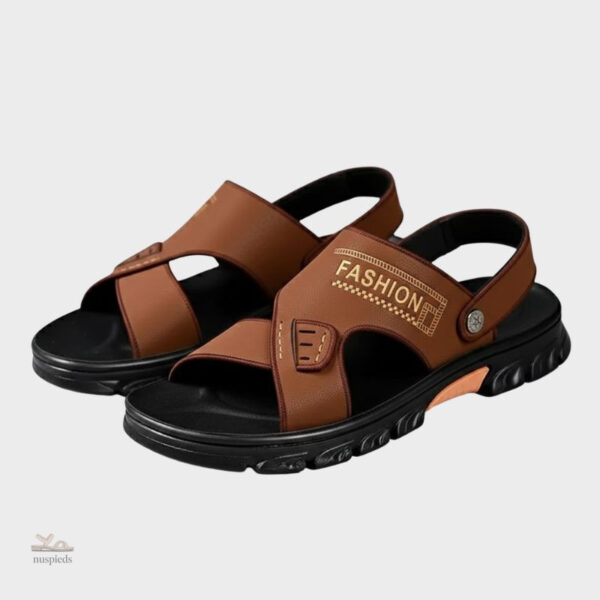 Sandales noires homme design moderne et respirant
