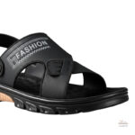 Sandales respirantes modernes pour homme, couleur noire