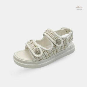 Sandales plateforme femme avec scratch, confort et style
