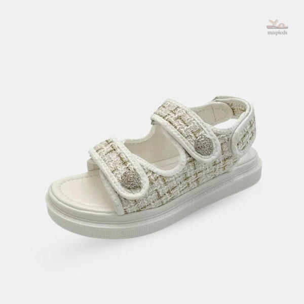 Sandales plateforme femme avec scratch, confort et style