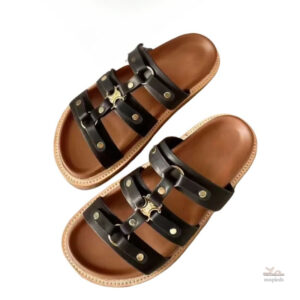Sandales plates avec style rétro et confort
