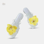Sandales Plates d’Été Fleurs Ornementales Femme