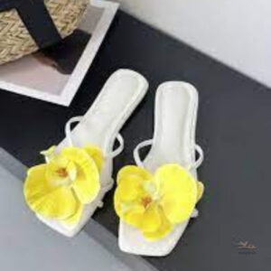 Sandales d’Été à Fleurs pour Style Décontracté Féminin