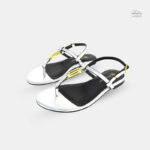 Sandales de luxe en cuir véritable pour femmes