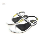 Sandales plates en cuir de luxe, style intemporel