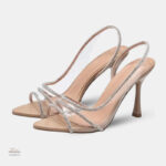 Sandales à talons transparents pour femme élégantes