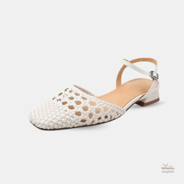 Sandales Tressées Chic à Bout Fermé pour Femme